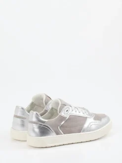 Damen Sioux – Sneaker aus Veloursleder und Metallicleder