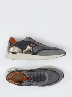 Damen Sioux – Sneaker aus Velour und Textil in