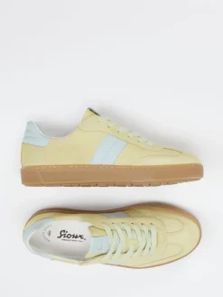 Damen Sioux – Sneaker aus Velourleder in Pastell