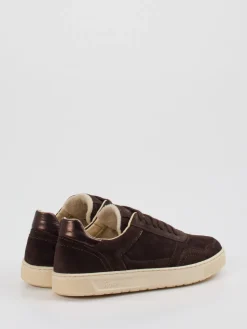 Damen Sioux – Sneaker aus Veloursleder Dunkel