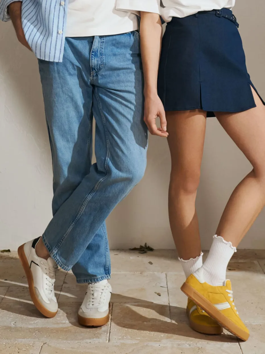 – Sneaker aus Velours- und Glattleder*Sioux Hot