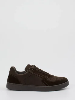 – Sneaker aus Veloursleder Dunkel*Sioux Outlet