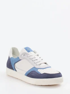 – Sneaker aus Velour/Leder in Off-White-Blau*Sioux Online