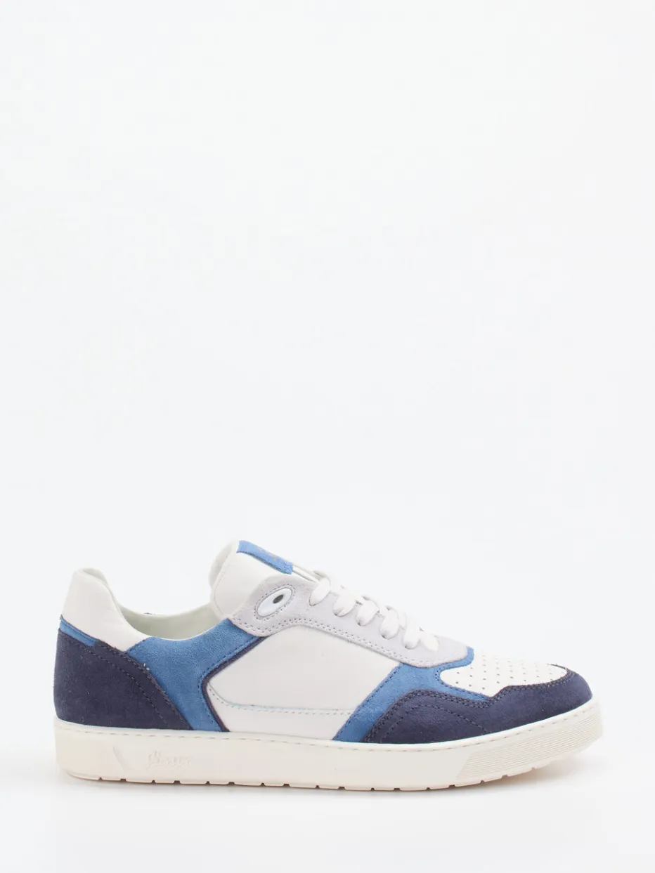 – Sneaker aus Velour/Leder in Off-White-Blau*Sioux Online