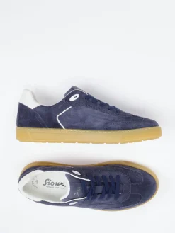 Herren Sioux – Sneaker aus Veloursleder Dunkel