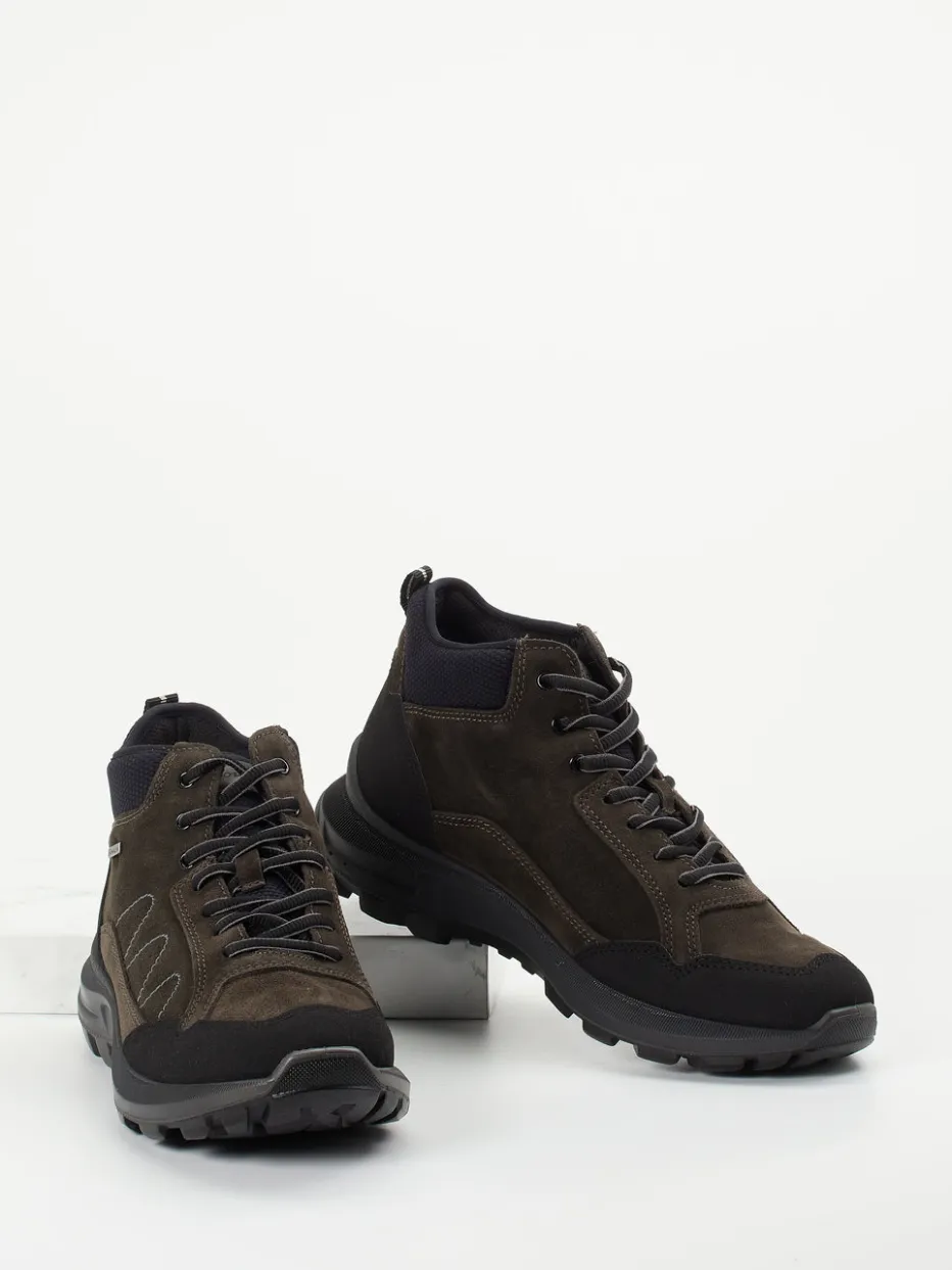 Herren Sioux – Wanderschuhe aus Veloursleder Dunkel