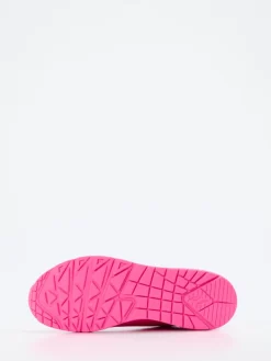 – Chunky Sneaker aus Nubukleder Neonpink*Skechers Clearance