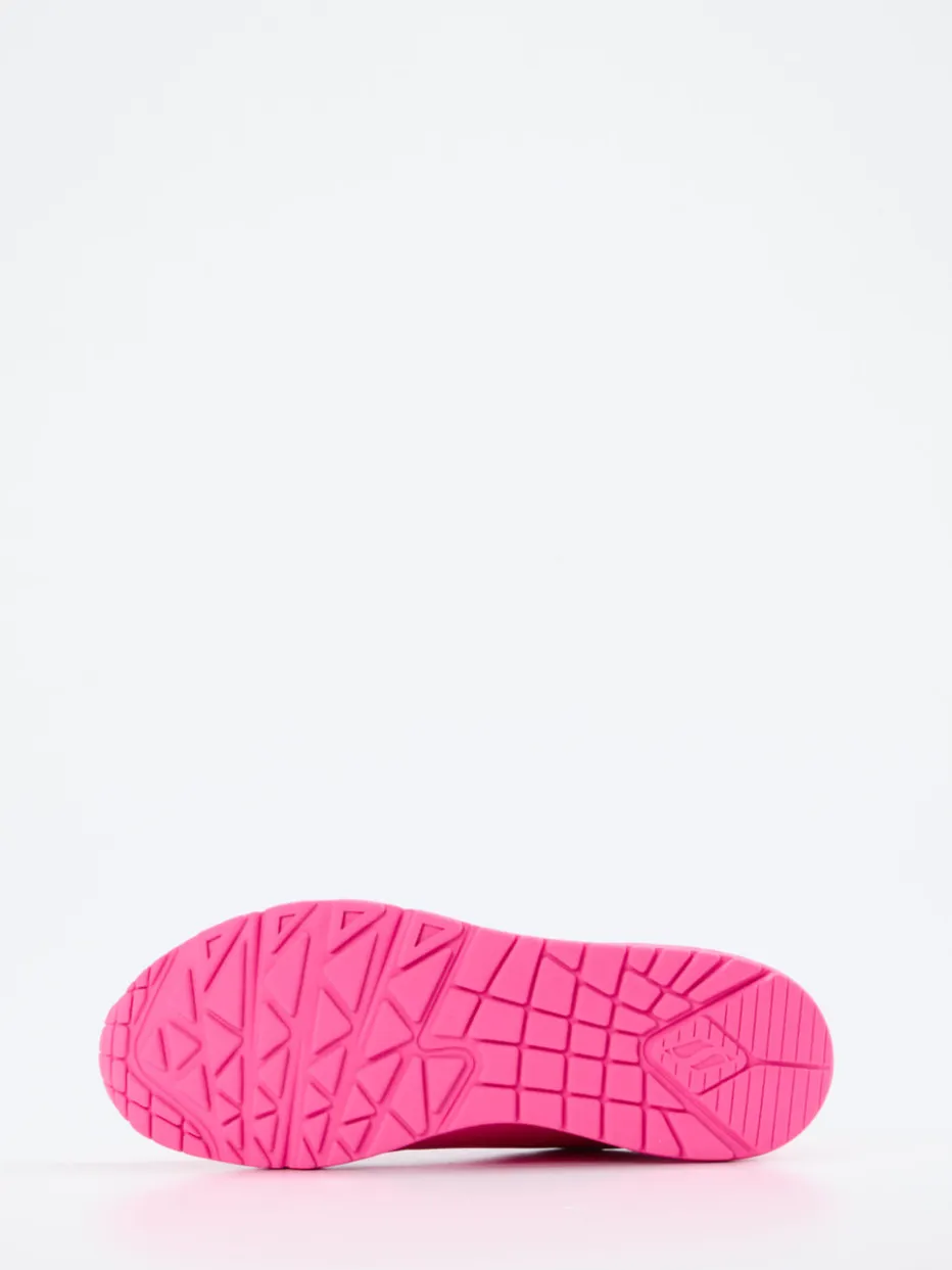 – Chunky Sneaker aus Nubukleder Neonpink*Skechers Clearance
