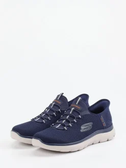 Herren Skechers – Slip-On Sneaker aus Mesh-Textil