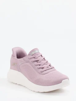 Damen Skechers – Slip-On Sneaker aus Meshtextil Flieder