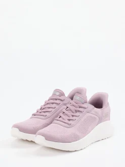 Damen Skechers – Slip-On Sneaker aus Meshtextil Flieder