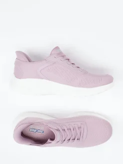 Damen Skechers – Slip-On Sneaker aus Meshtextil Flieder