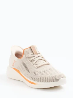 – Slip-On Sneaker aus Textilstrick Beige*Skechers Hot