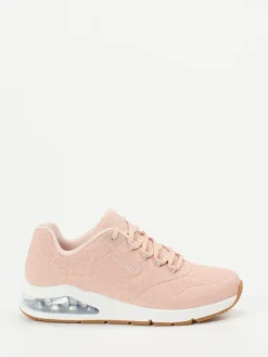 Damen Skechers – Sneaker aus Synthetik in Rosé