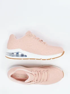 Damen Skechers – Sneaker aus Synthetik in Rosé