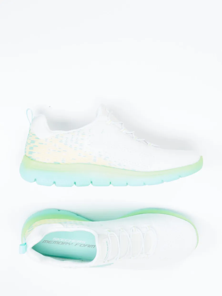 Damen Skechers – Sneaker aus Textil in mit Pastellakzenten