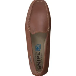 Damen Snipe – Mokassins aus Kalbleder cognac