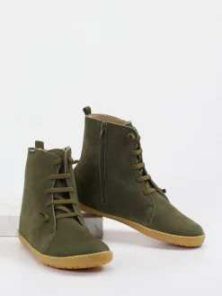 – Schnürboots aus Nubukleder oliv*Snipe Online