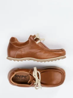 – Schnürschuh aus Fettleder cognac*Snipe Sale