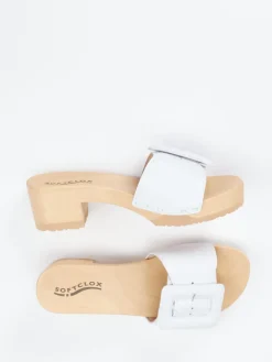 – Clogs aus Lammleder mit Holzsohle*Softclox Outlet