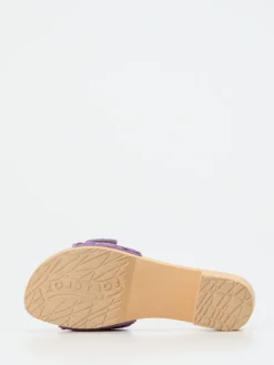 Damen Softclox – Clogs aus Veloursleder in Flieder