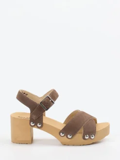 – Plateau-Sandalen aus Veloursleder*Softclox New