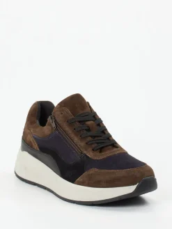 – Chunky Sneaker aus Veloursleder -Navy*Solidus Discount
