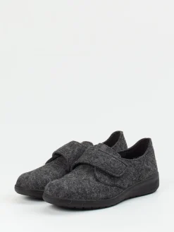 Damen Solidus – Klettslipper aus Filz in Anthrazit