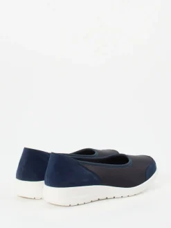 Damen Solidus – Komfort-Ballerinas aus Stretch und Veloursleder