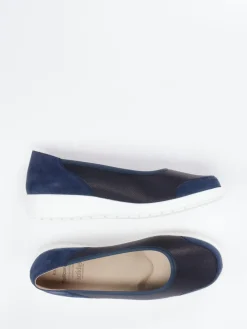 Damen Solidus – Komfort-Ballerinas aus Stretch und Veloursleder