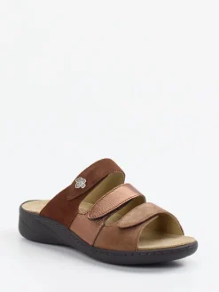 Damen Solidus – Komfort-Pantoletten aus Veloursleder