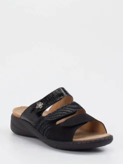 Damen Solidus – Komfort-Pantolette aus Lackleder