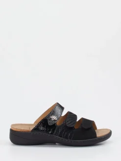 Damen Solidus – Komfort-Pantolette aus Lackleder