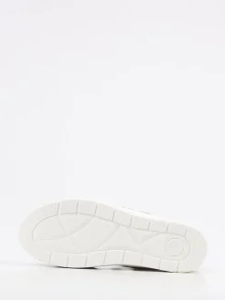 – Komfortsandale aus geprägtem Leder grün*Solidus