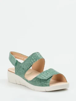 – Komfortsandale aus Flechtleder salbei*Solidus Sale