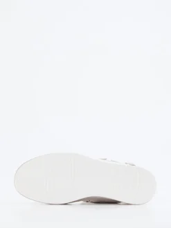 Damen Solidus – Komfortsandale aus Veloursleder Helltaupe