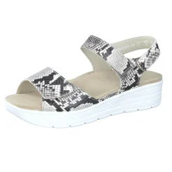 – Komfortsandale aus geprägtem Leder*Solidus Clearance