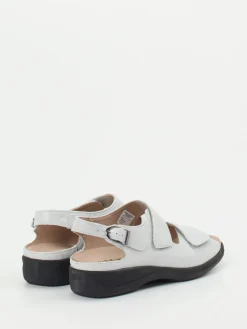 Damen Solidus – Komfort-Sandale aus geprägtem Leder