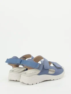 Damen Solidus – Komfortsandalen aus Nubukleder jeans