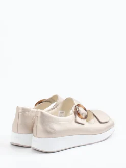 – Komfort-Sandalette aus Metallicleder*Solidus Discount