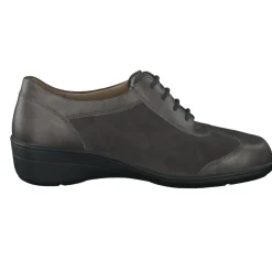 Damen Solidus – Komfort-Schnürer aus Metallicleder