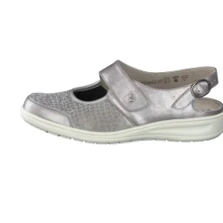– Komfort-Slingback aus Stretchleder silber*Solidus Clearance