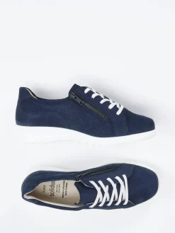 Damen Solidus – Komfort-Sneaker aus Nubukleder marine