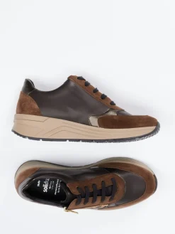 – Komfort-Sneaker aus Velours- und Glattleder*Solidus Outlet