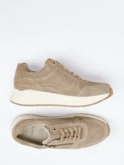 Herren Solidus – Komfort-Sneaker aus Veloursleder Sandbeige