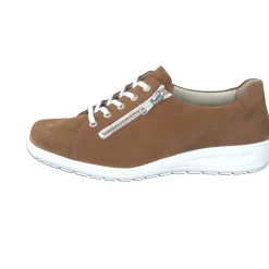 Damen Solidus – Komfort-Sneaker aus Nubukleder cognac