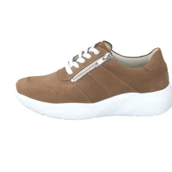– Komfort-Sneaker aus Nubukleder cognac*Solidus Outlet