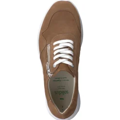 – Komfort-Sneaker aus Nubukleder cognac*Solidus Outlet