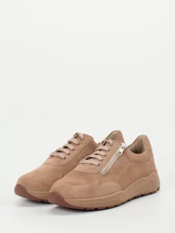 Damen Solidus – Komfort-Sneaker aus Veloursleder rosé