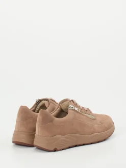 Damen Solidus – Komfort-Sneaker aus Veloursleder rosé